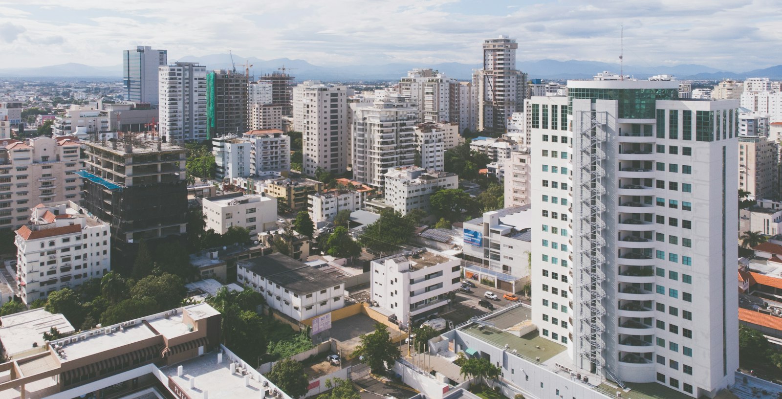 Apartment and office towers in Piantini, Santo Domingo, Dominican Republic